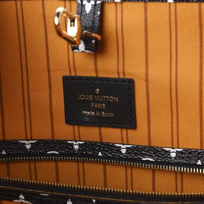 Louis Vuitton Monogram Giant Jungle Neverfull MM Black 7 of 9