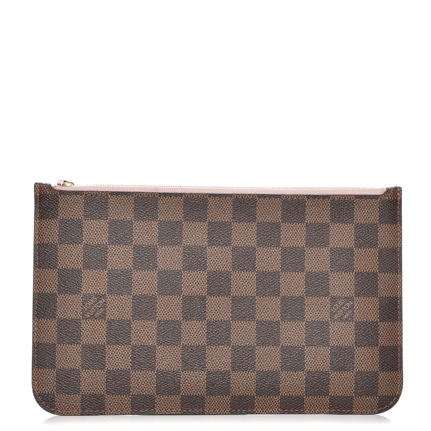 Damier Ebene Neverfull MM GM Pochette Rose Ballerine