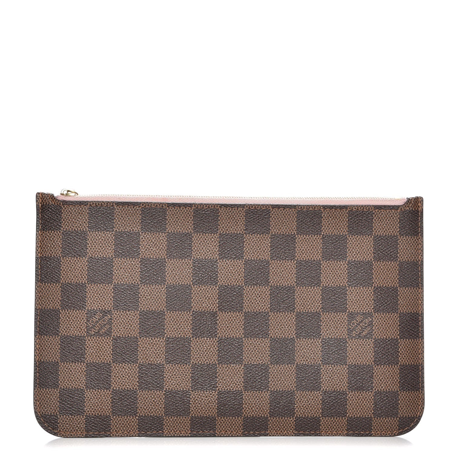 Louis Vuitton Damier Ebene Neverfull MM GM Pochette Rose Ballerine 1 of 8