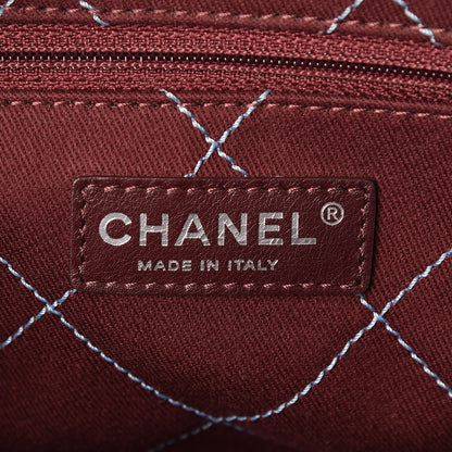Chanel Caviar Quilted Deauville Bowling Bag Blue 6 of 7