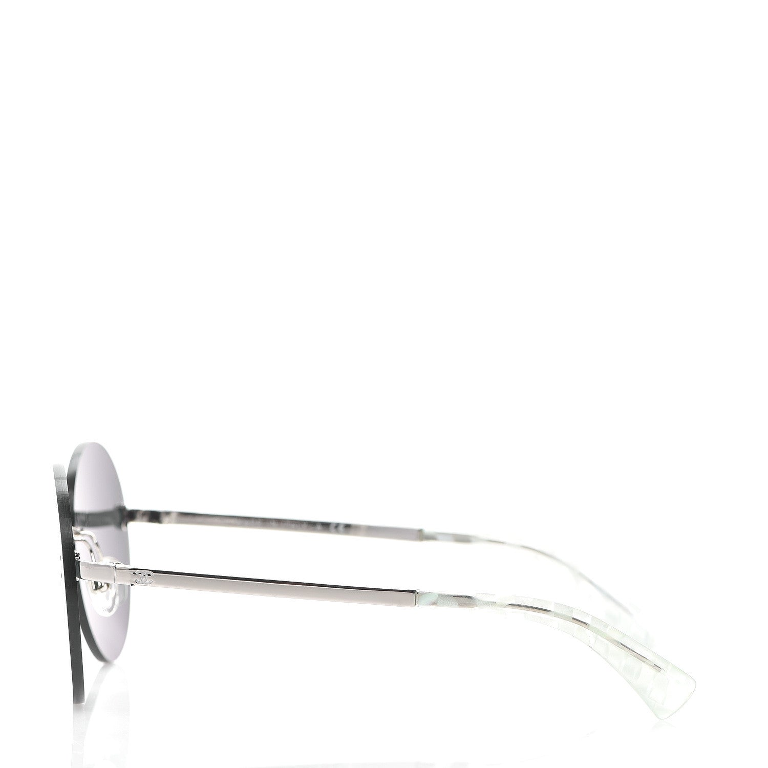 Chanel Mirrored Round Sunglasses 4216 Purple 3 of 7