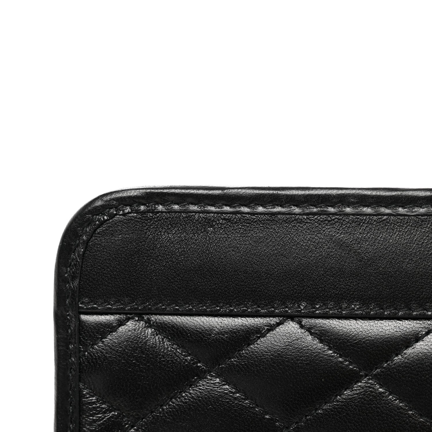 Saint Laurent Lambskin Quilted Monogram Baby Victoire Chain Clutch Bag Black 10 of 10
