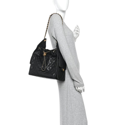 Chanel Caviar Quilted Medium Chanel 25 Handbag Black 2 of 11