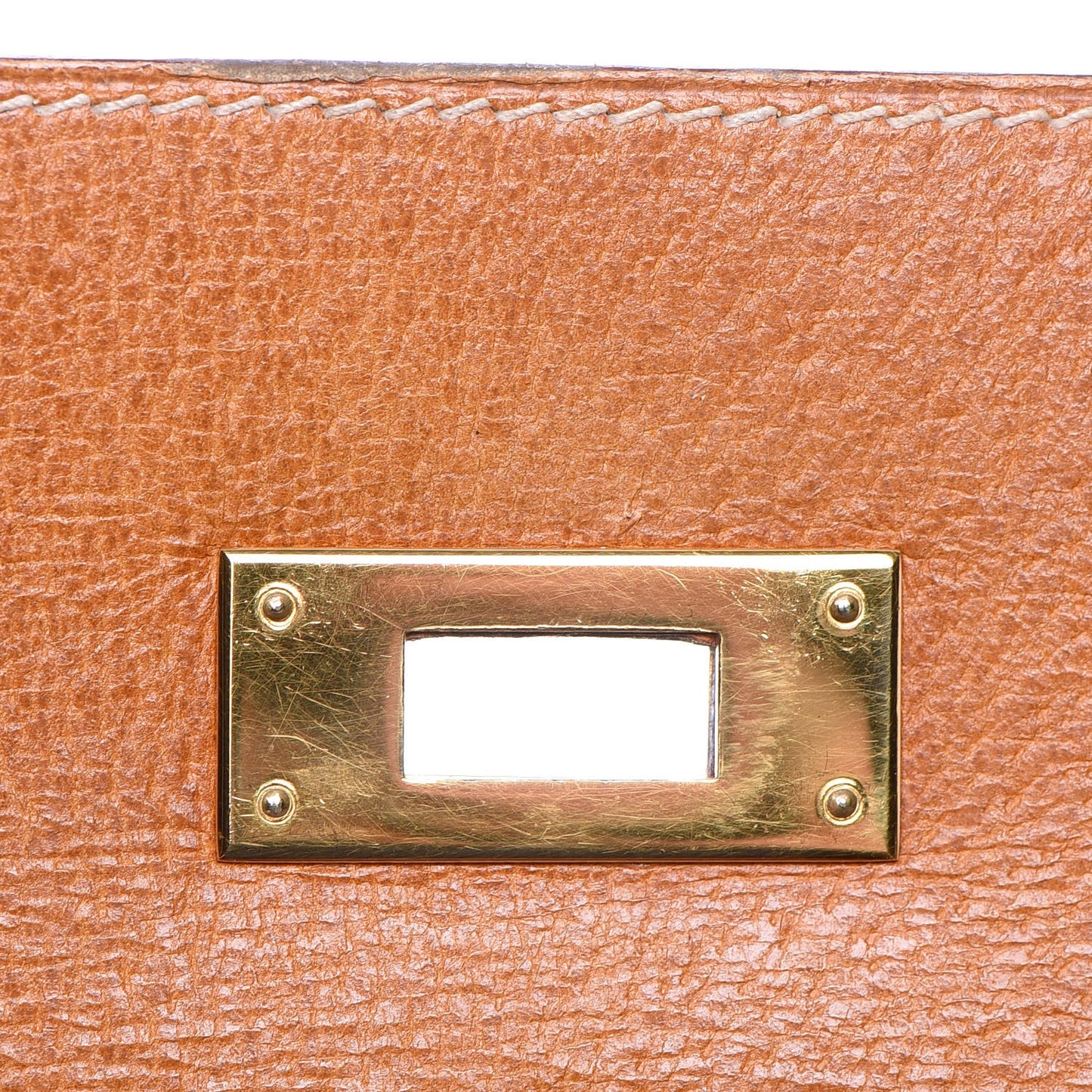 Peau Porc Sellier Kelly 32 Gold