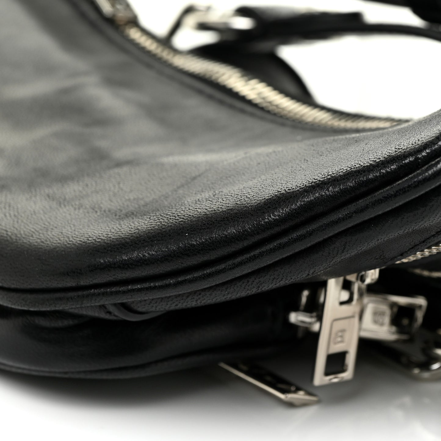 Lambskin Mini Attica Belt Bag Black