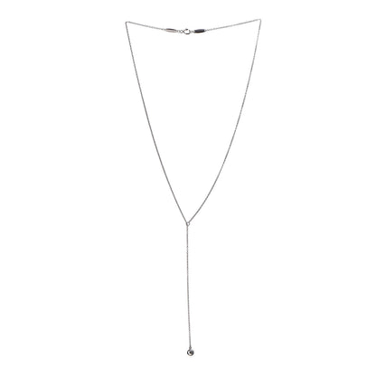 Tiffany Platinum Diamond .16ct Elsa Peretti Diamonds By the Yard Lariat Necklace 3 of 7