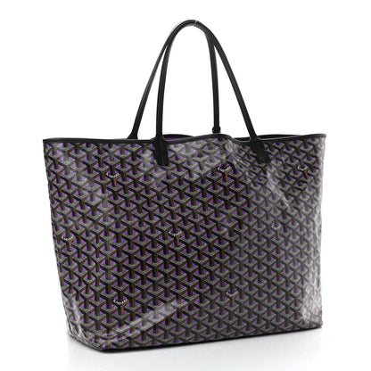 Goyard Goyardine Saint Louis Claire Voie GM Black Purple 4 of 12