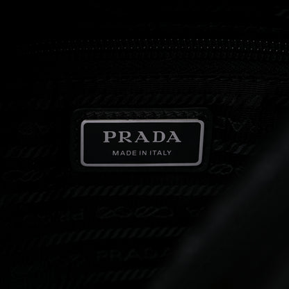 Prada Re-Nylon Vitello Metal Triangle Logo Sling Backpack Black 6 of 8