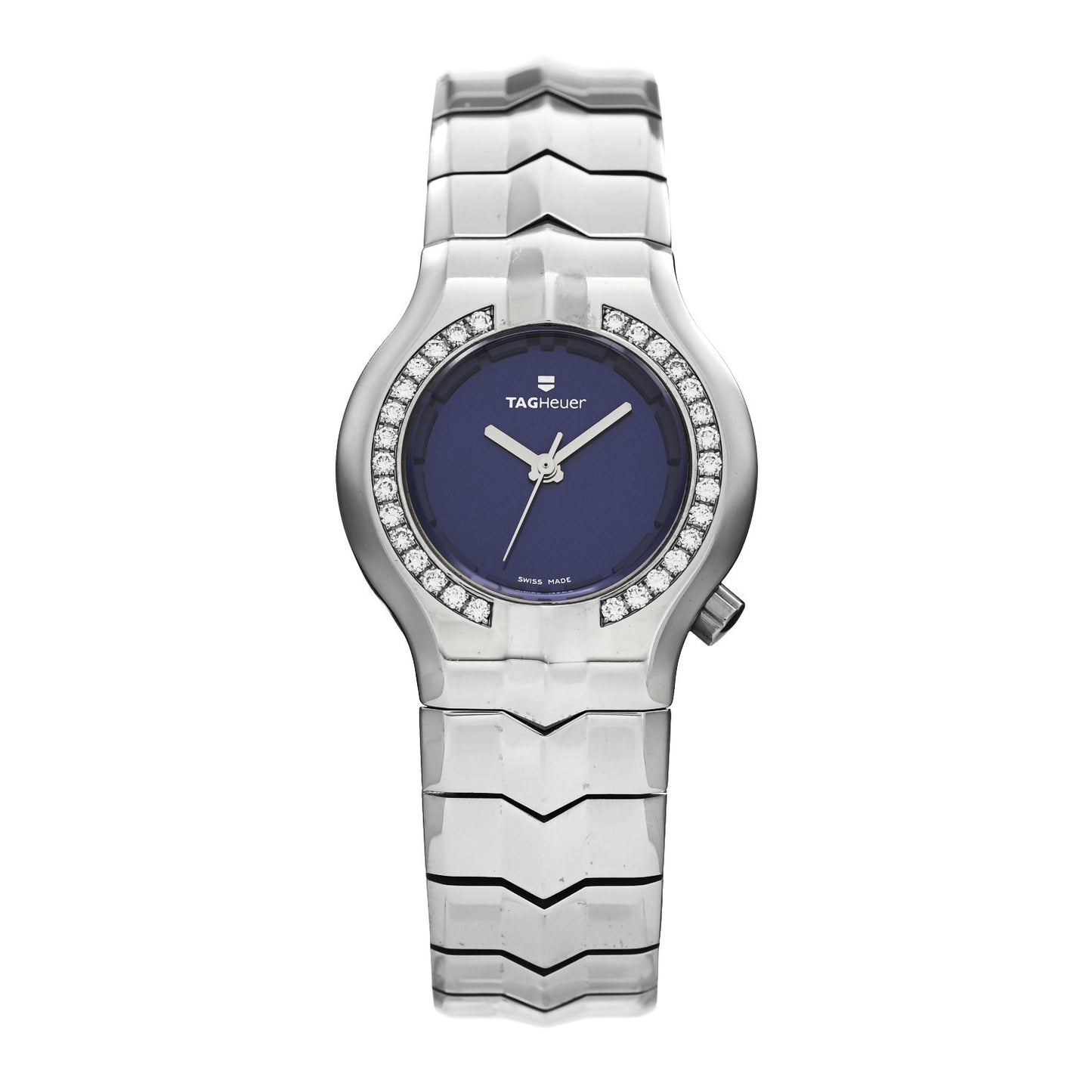 Stainless Steel Diamond Bezel 29mm Alter Ego Quartz Watch Blue WP1316