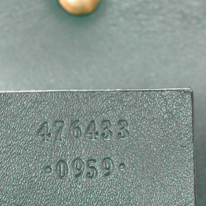 Gucci Calfskin Matelasse Super Mini GG Marmont Shoulder Bag Emerald Green 7 of 11