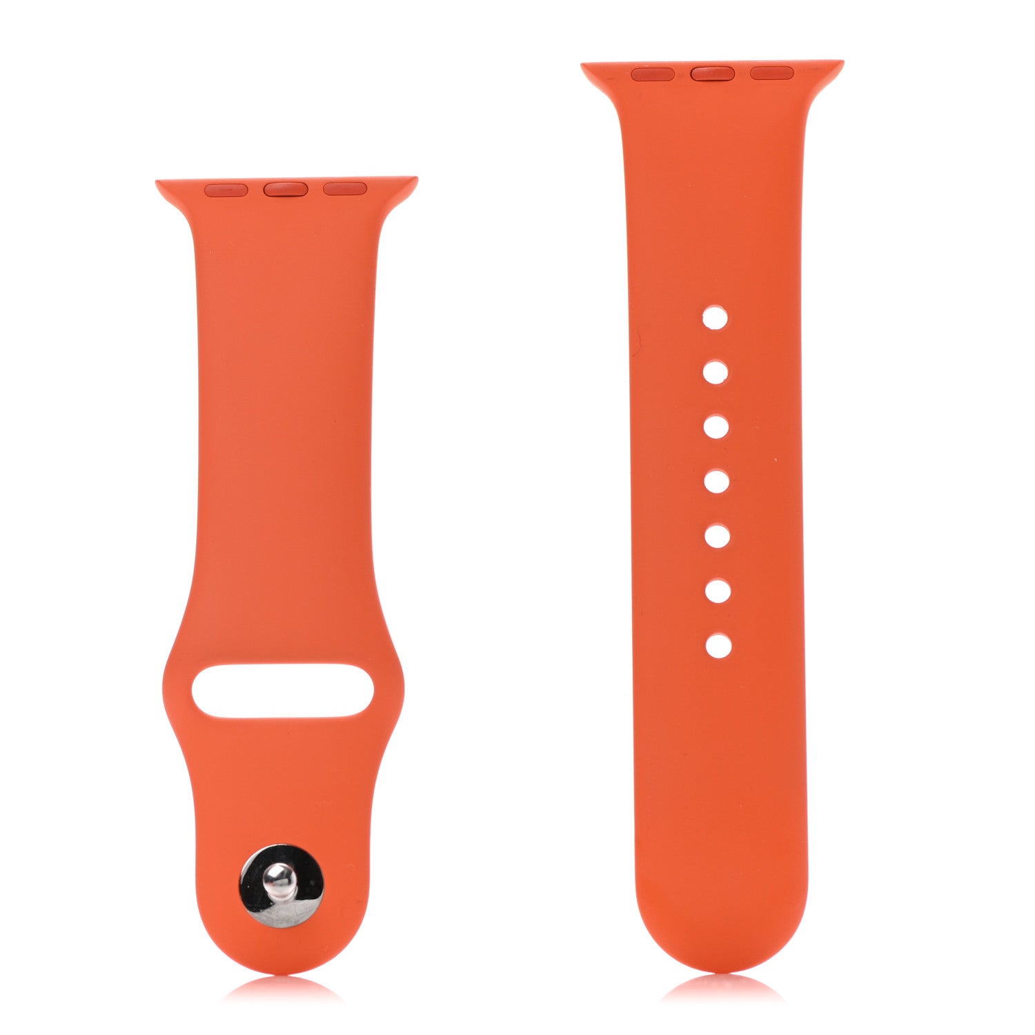 Hermes Silicone 38mm Apple Sports Watch Single Tour Band Orange 1 of 4