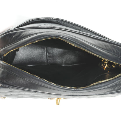 Chanel Lambskin Quilted Flap Shoulder Bag Black 6 of 9