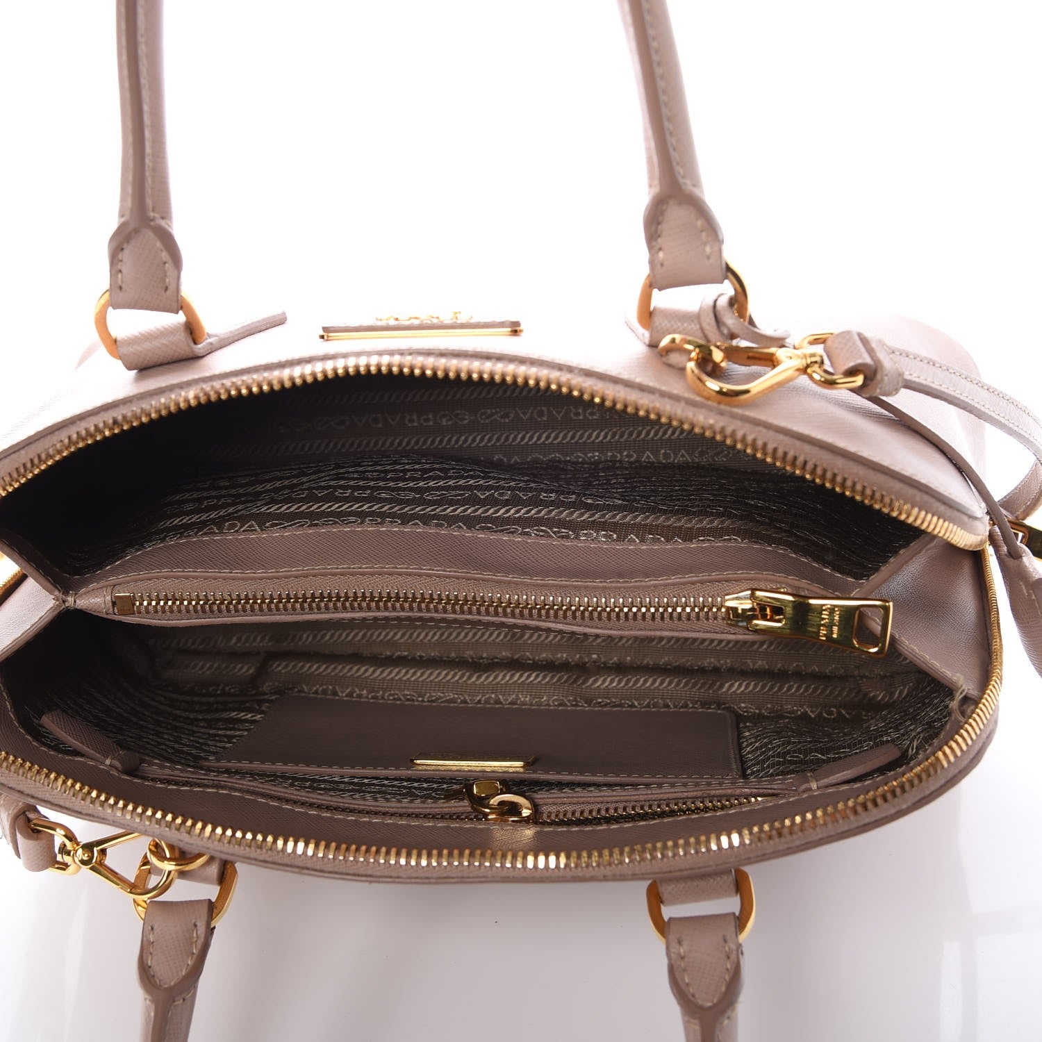 Prada Saffiano Lux Medium Promenade Tote Cammeo 6 of 9