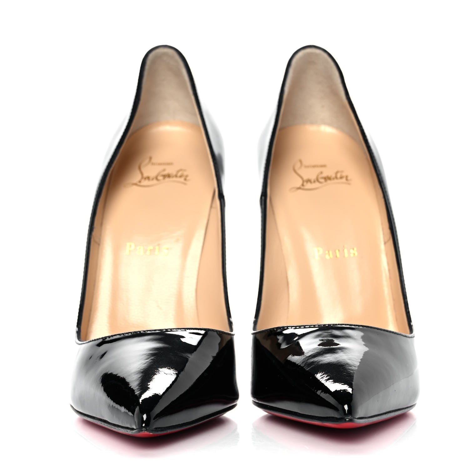 Christian Louboutin Patent Pigalle 100 Pumps 37 Black 2 of 7
