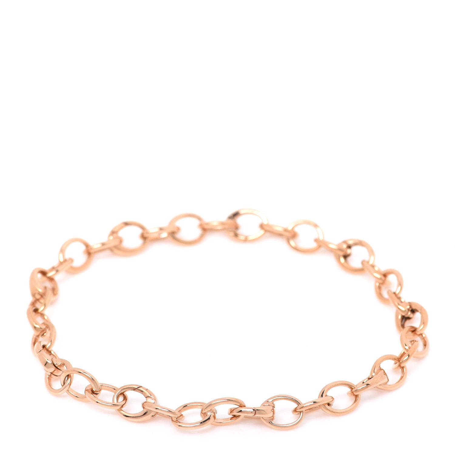Tiffany 18K Rose Gold Oval Link Bracelet 3 of 6