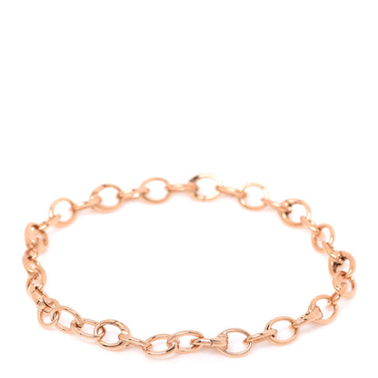 Tiffany 18K Rose Gold Oval Link Bracelet 3 of 6