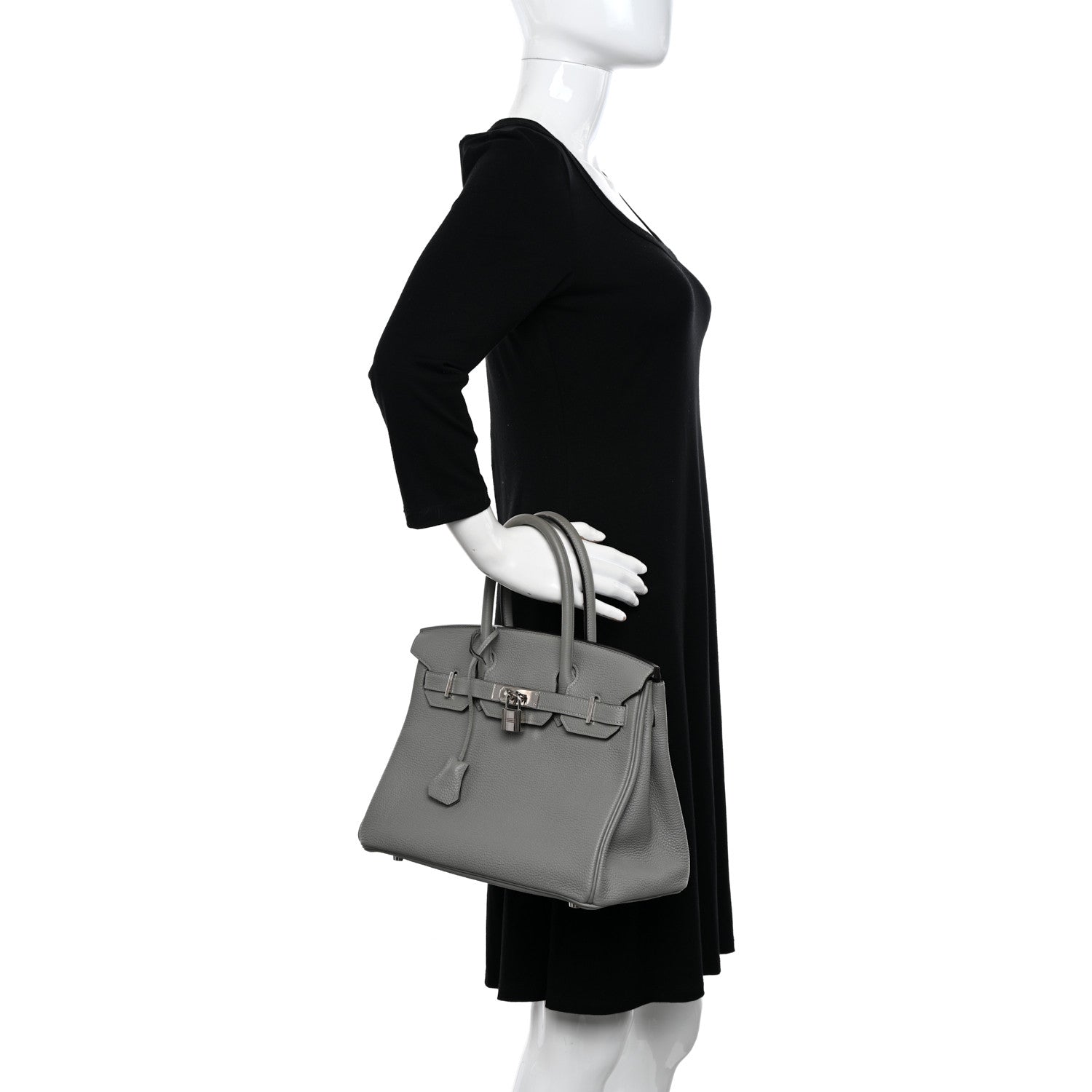 Hermes Togo BIRKIN 30 Gris Mouette 2 of 13