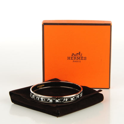 Hermes Enamel Printed Narrow Balcons Du Guadalquivir Bracelet 65 6 of 6