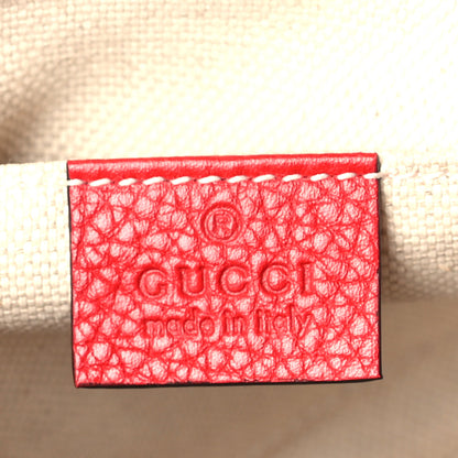 Gucci Pebbled Calfskin Small Soho Disco Bag Vibrant Red 6 of 10