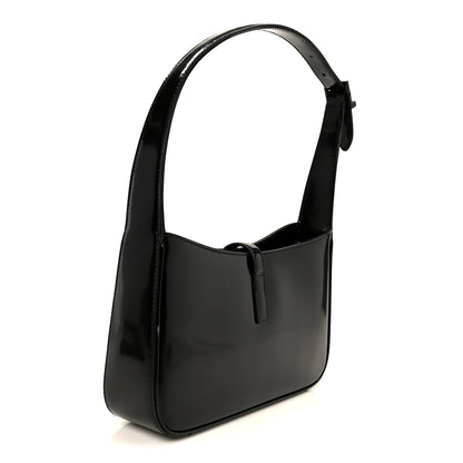 Saint Laurent Patent Le 5 A 7 Monochrome Hobo Black 3 of 12