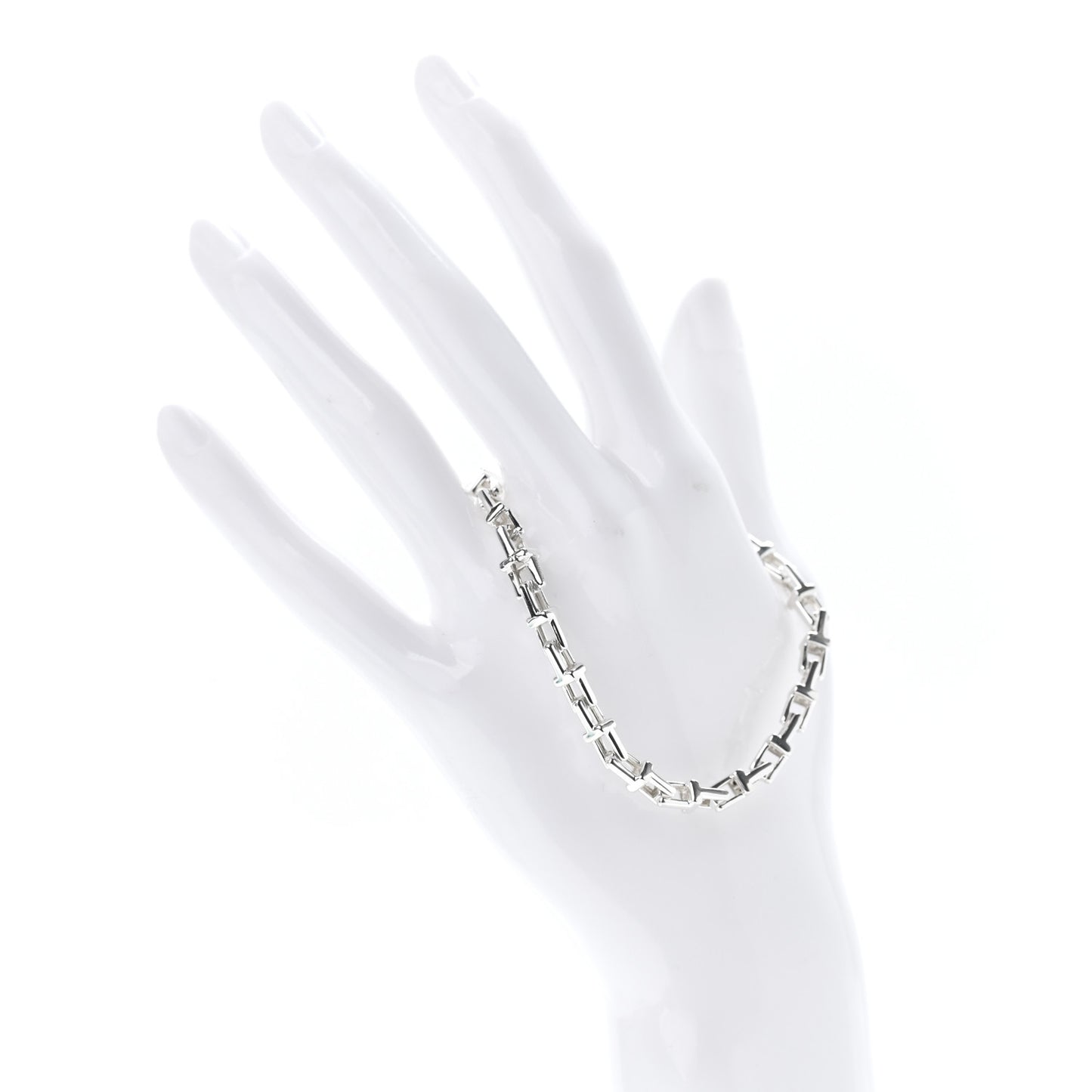 Sterling Silver Narrow T Chain Bracelet