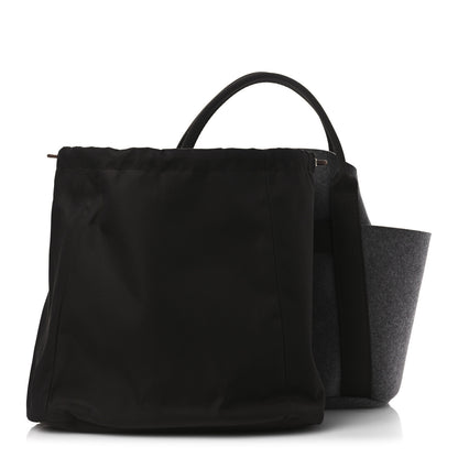 Hermes Felt Sac De Pansage Groom Bag Acier 3 of 15