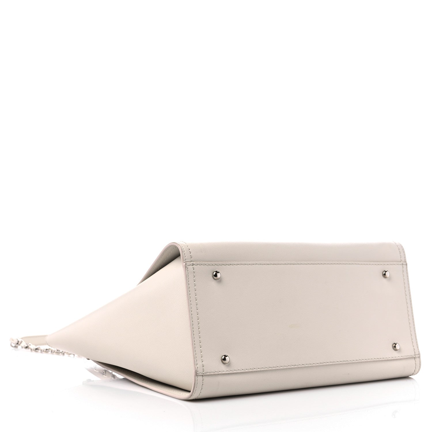 Chanel Caviar Small Studded Deauville Tote Ivory 4 of 16