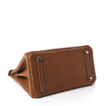 Hermes Natural Barenia Faubourg Birkin 30 Fauve 4 of 11