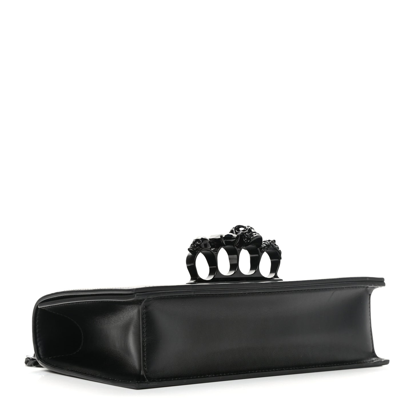 Calfskin Knuckle Shoulder Bag Black