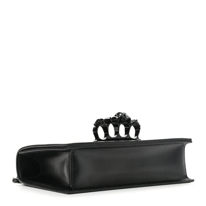 Alexander McQueen Calfskin Knuckle Shoulder Bag Black 3 of 9