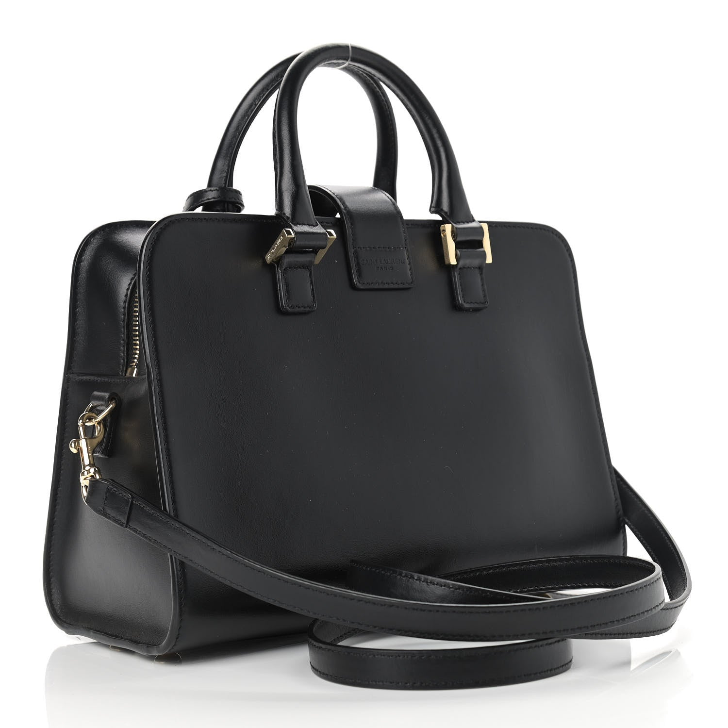 Saint Laurent Calfskin Monogram Baby Cabas Black 3 of 12