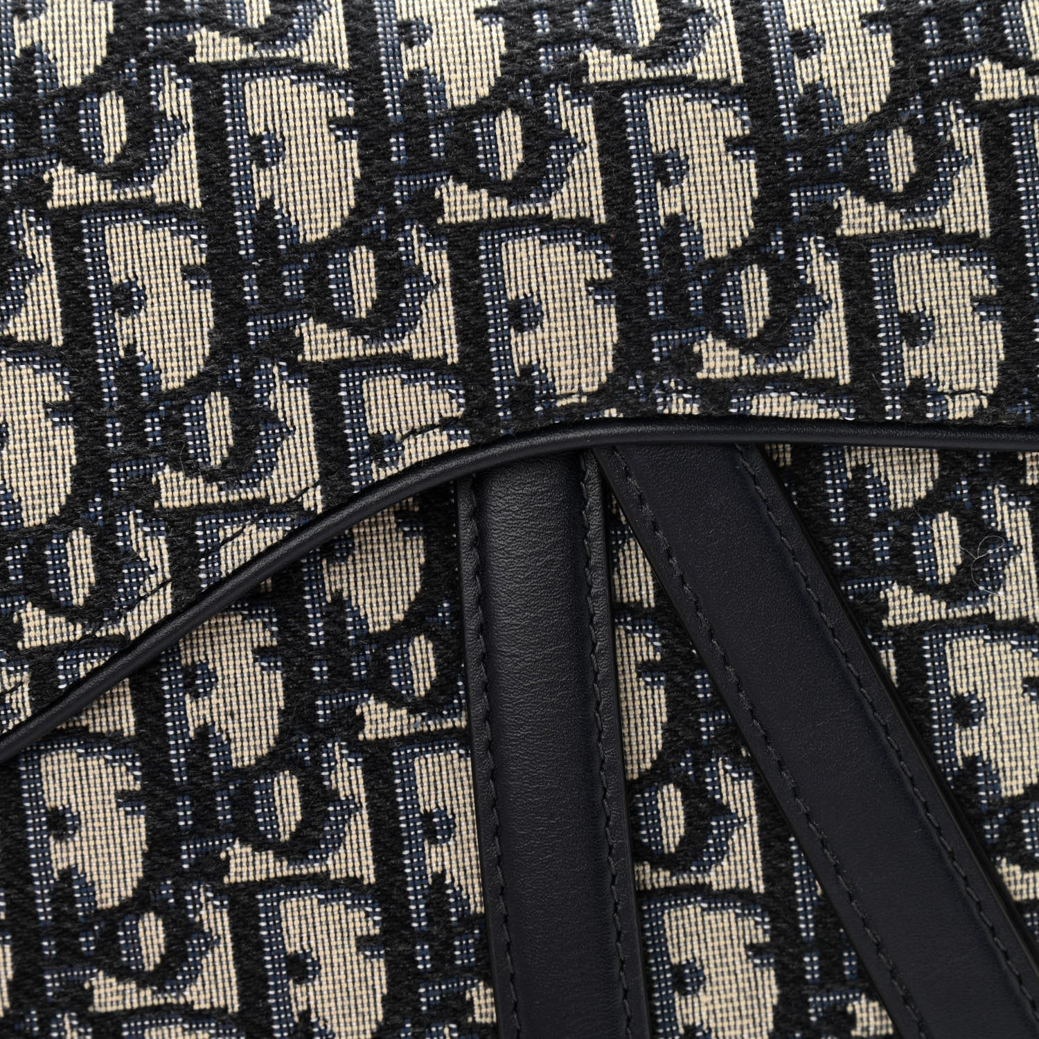 Christian Dior Oblique Saddle Bag Blue 10 of 11