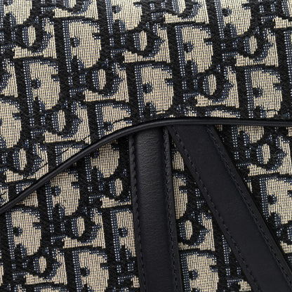 Christian Dior Oblique Saddle Bag Blue 10 of 11