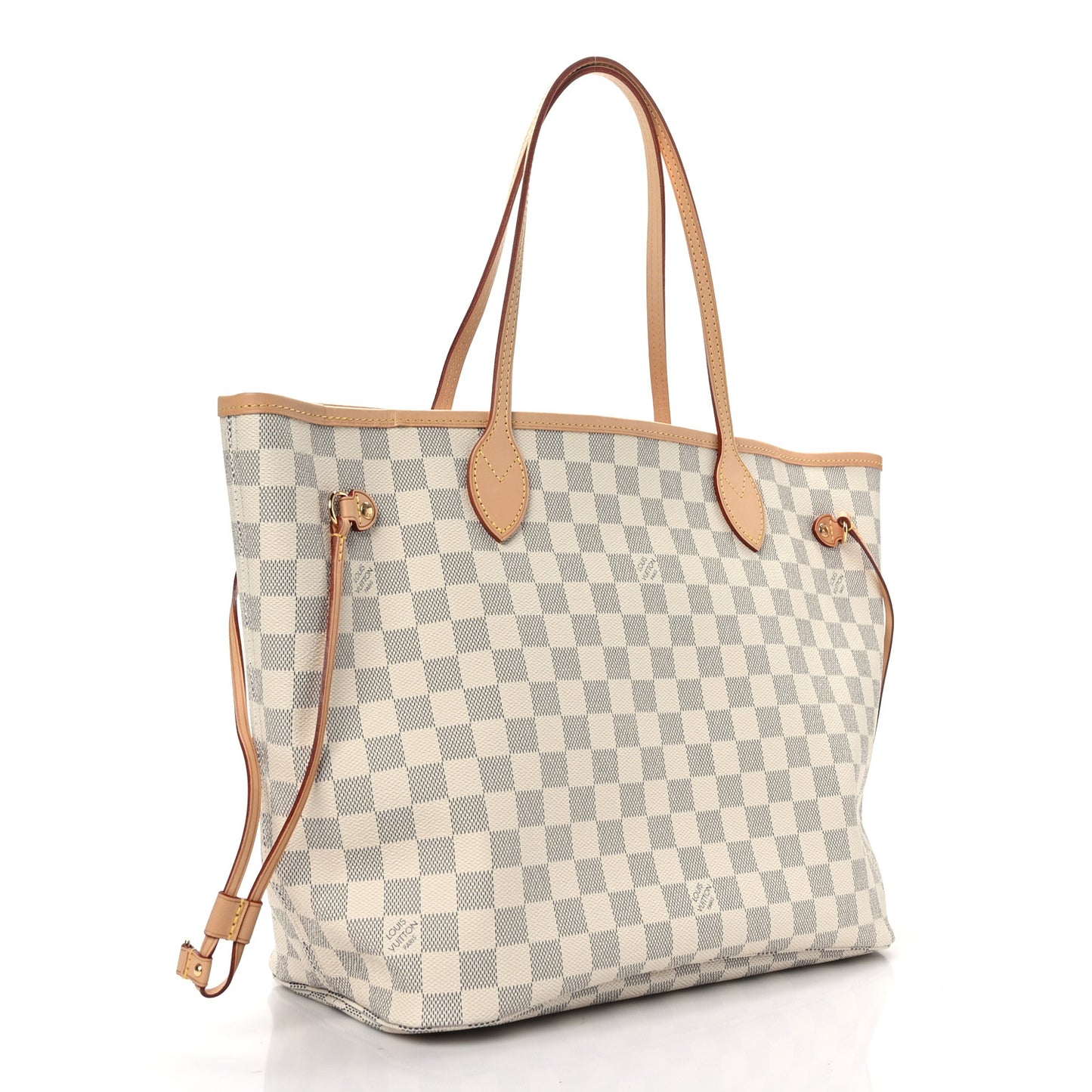 Damier Azur Neo Neverfull MM Rose Ballerine