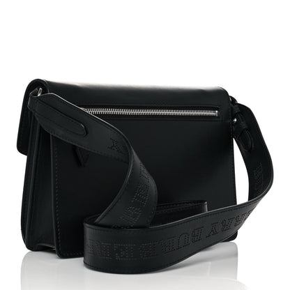 Burberry Calfskin Perforated Small Macken Crossbody Bag Black 3 of 13