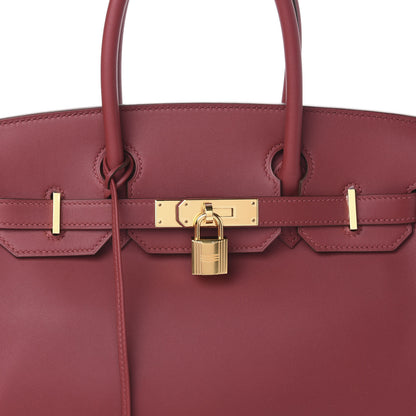 Hermes Veau Jonathan Birkin 30 Rouge Grenat 10 of 11