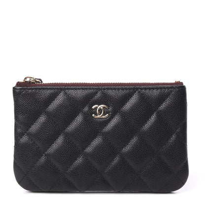 Chanel Caviar Quilted Small Cosmetic Case Black 1 of 7