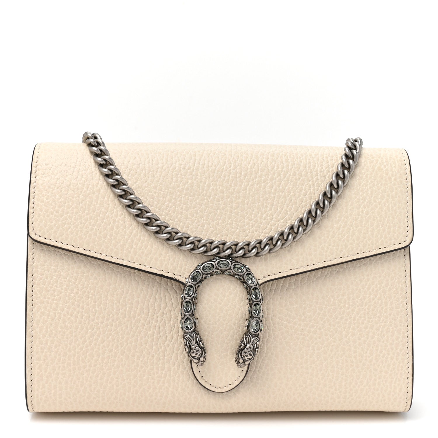 Gucci Dollar Calfskin Mini Dionysus Chain Wallet Mystic White Mystic White 1 of 11