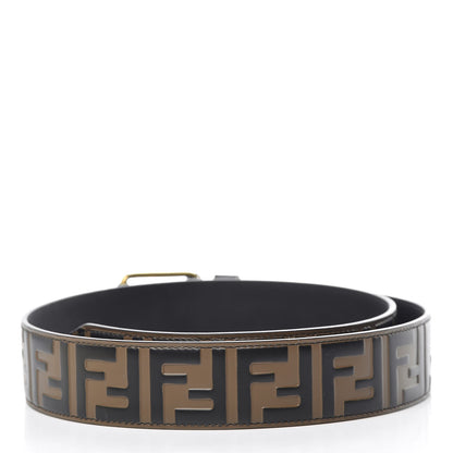 Fendi Vitello Century Bi-Color FF 1974 Embossed Belt Maya Black 3 of 8