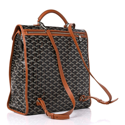Goyard Goyardine Saint Leger Soft Briefcase Backpack Black Gold 3 of 12
