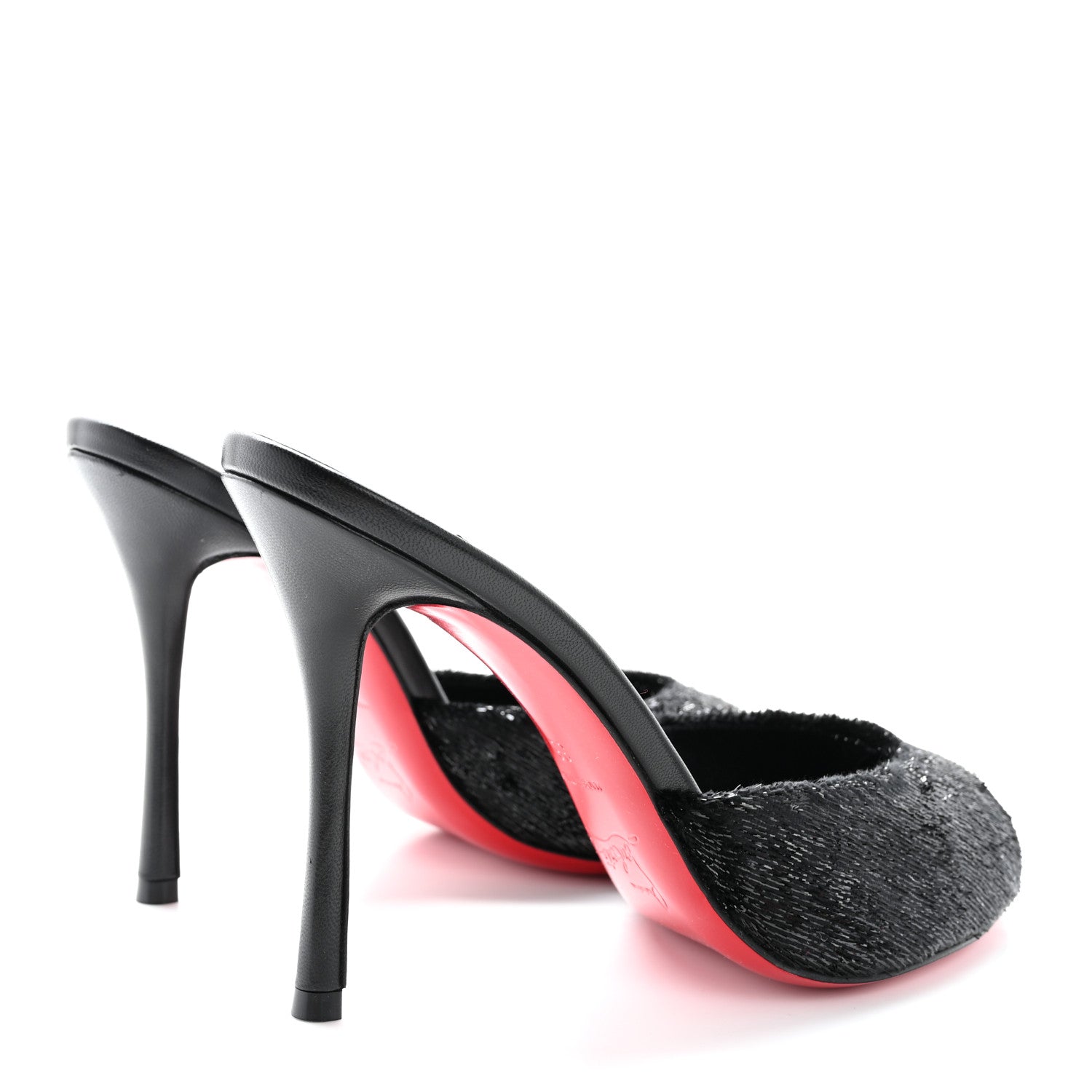 Christian Louboutin Velvet Me Dolly 100 Sandals 36 Black 5 of 8