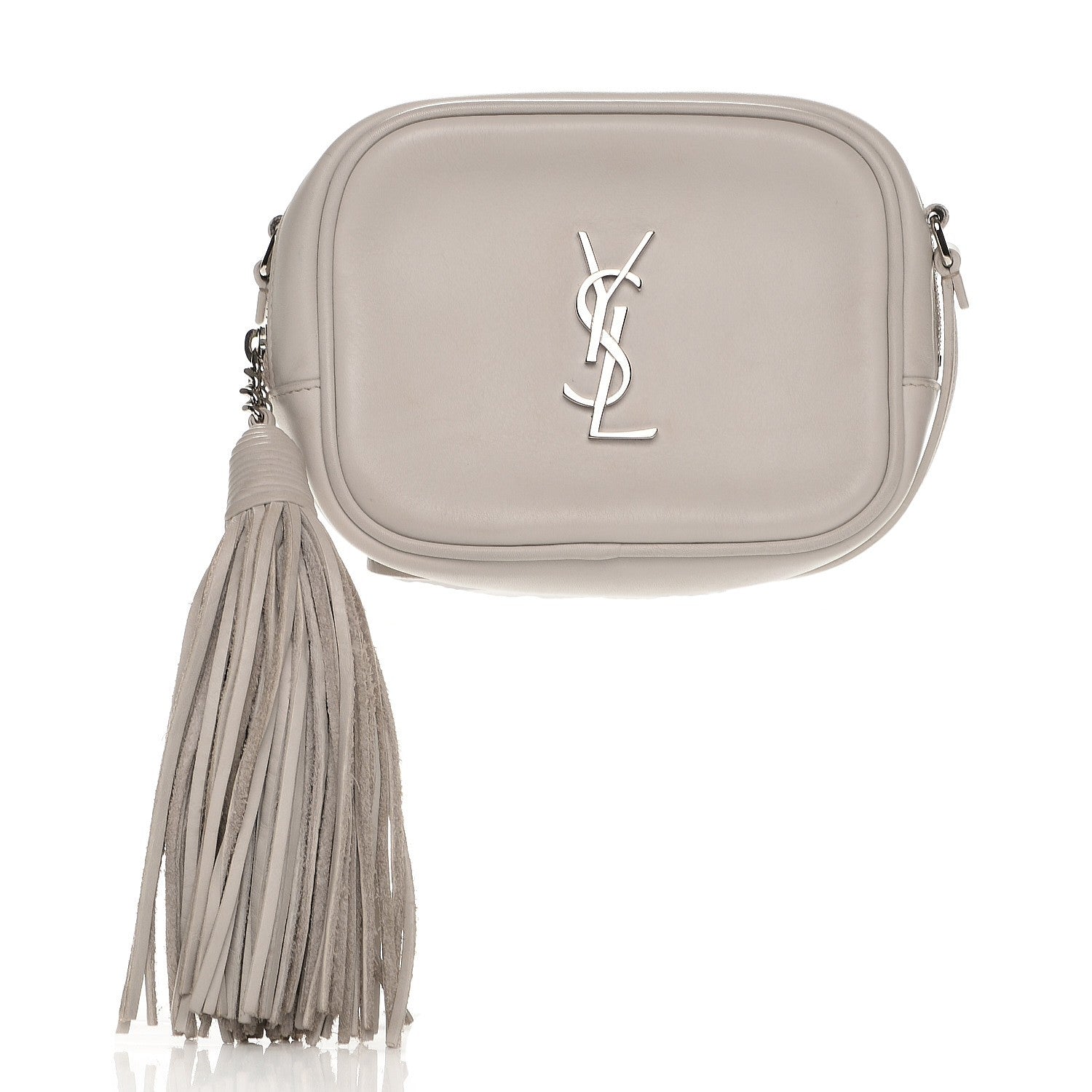 Saint Laurent Nappa Monogram Blogger Bag Gris Perle 1 of 8