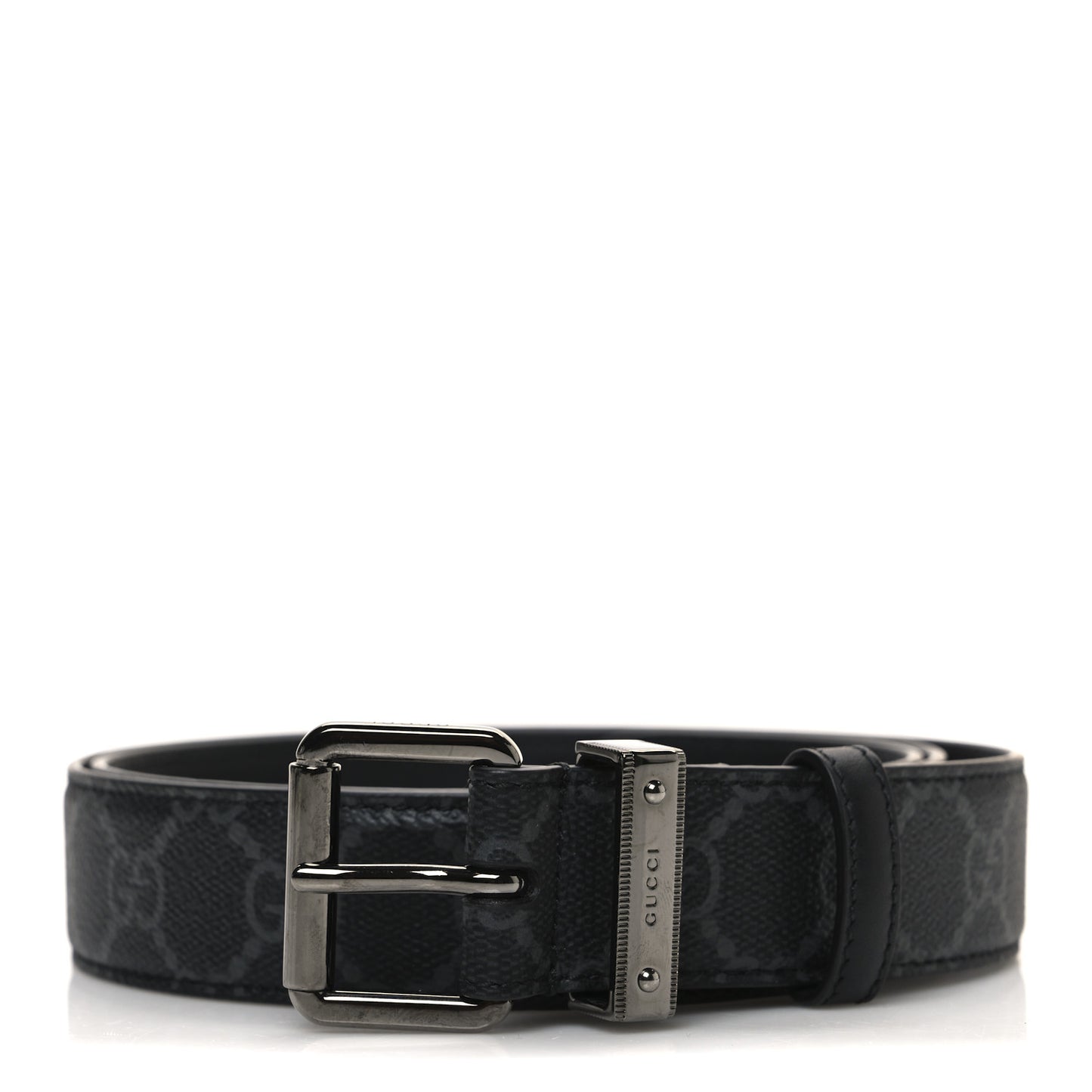 GG Supreme Monogram 30mm Belt 90 36 Black