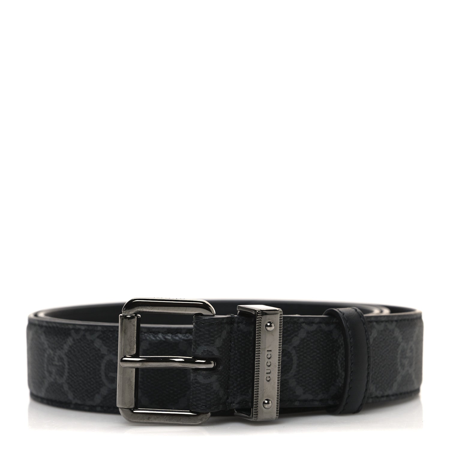 Gucci GG Supreme Monogram 30mm Belt 90 36 Black 1 of 5