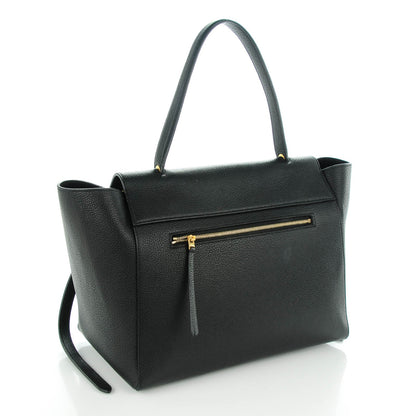 Celine Drummed Calfskin Small Belt Bag Black 3 of 8
