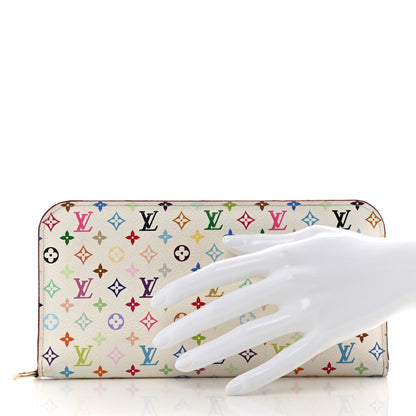 Louis Vuitton Monogram Multicolor Insolite Wallet White Litchi 2 of 8