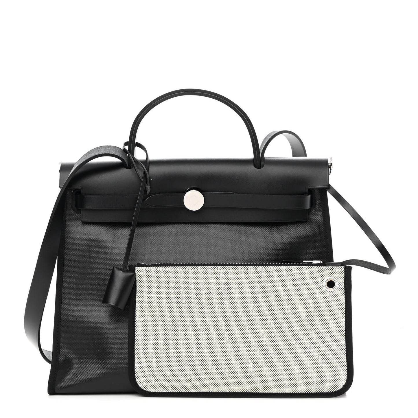 Toile H Berline Vache Hunter Herbag Zip PM 31 Black Ecru