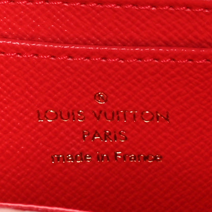 Louis Vuitton Damier Ebene 2021 Christmas Animation London Zippy Coin Purse Red 6 of 10