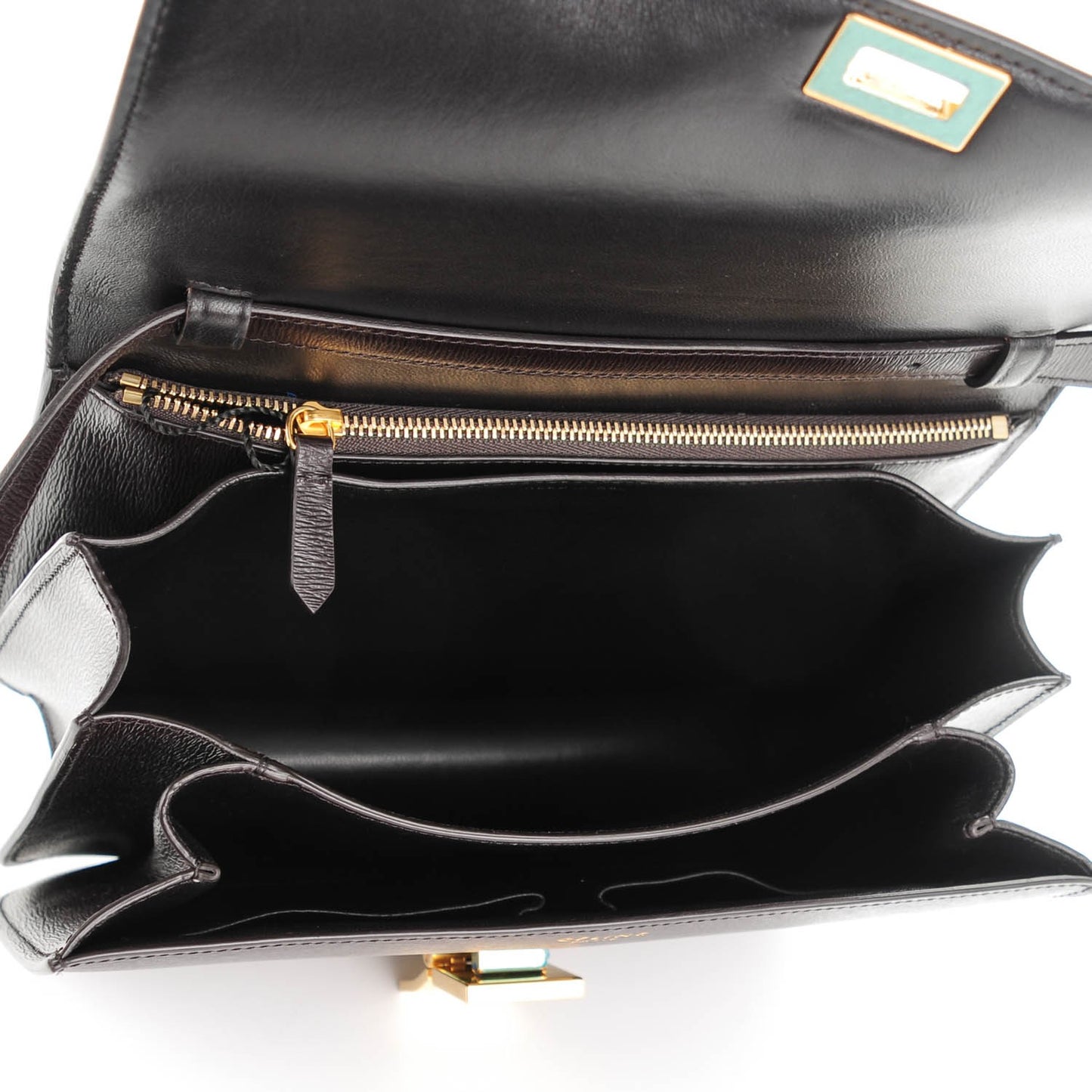 Liege Calfskin Medium Classic Box Flap Bag Espresso