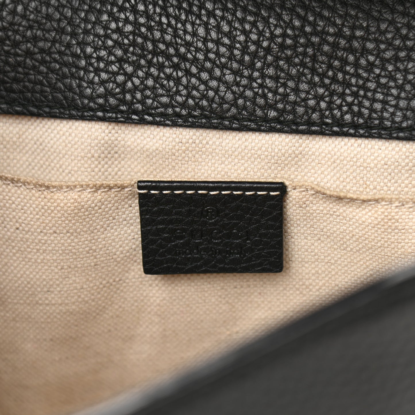 Calfskin Mini GG Marmont Top Handle Bag Black